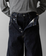 画像をギャラリービューアに読み込む, ssstein(シュタイン)のTWIST SEAM ECO DENIM JEANS - INDIGO(ONE WASH)の公式通販サイトsession福岡セレクトショップ
