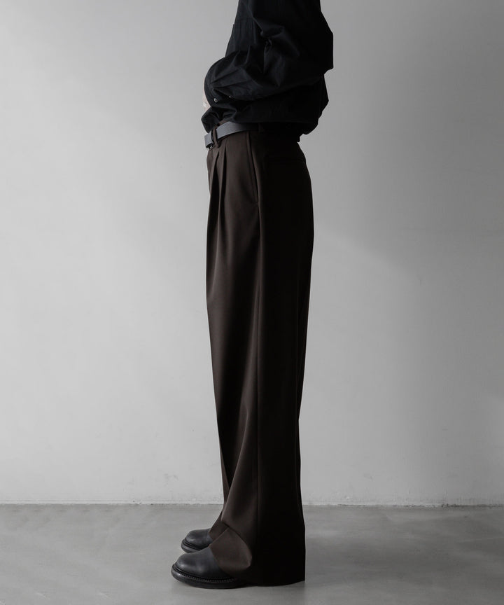 stein(シュタイン)の24SSコレクションLONG WIDE TROUSERSのMILITARY KHAKI sessionセッション福岡セレクトショップ 公式通販サイト
