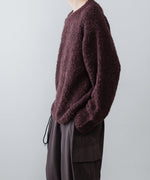 画像をギャラリービューアに読み込む, ANTHEM A アンセムエー MIX FUR MOLE KNIT CREWNECKのDARK CHERRY公式通販サイトsession福岡セレクトショップ
