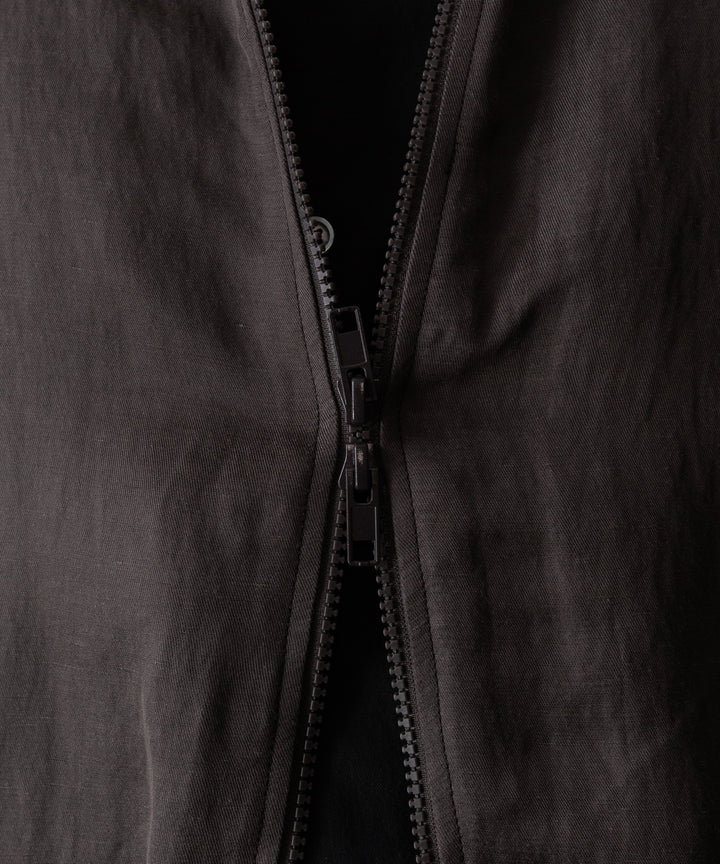 ssstein(シュタイン)のVIS/LI TWILL SHIRRED LIGHT ZIP JACKET - KHAKIの公式通販サイトsession福岡セレクトショップ