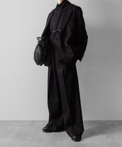 ssstein(シュタイン)のEXTRA WIDE TROUSERS(2/90 WOOL GABARDINE) - BLACKの公式通販サイトsession福岡セレクトショップ