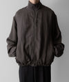 【ssstein】VIS/LI TWILL SHIRRED LIGHT ZIP JACKET - KHAKI