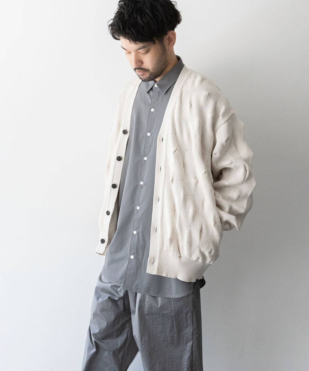 【KANEMASA PHIL.】カネマサのROYAL OX DRESS JERSEY SHIRT - GRAY 公式通販session福岡セレクトショップ