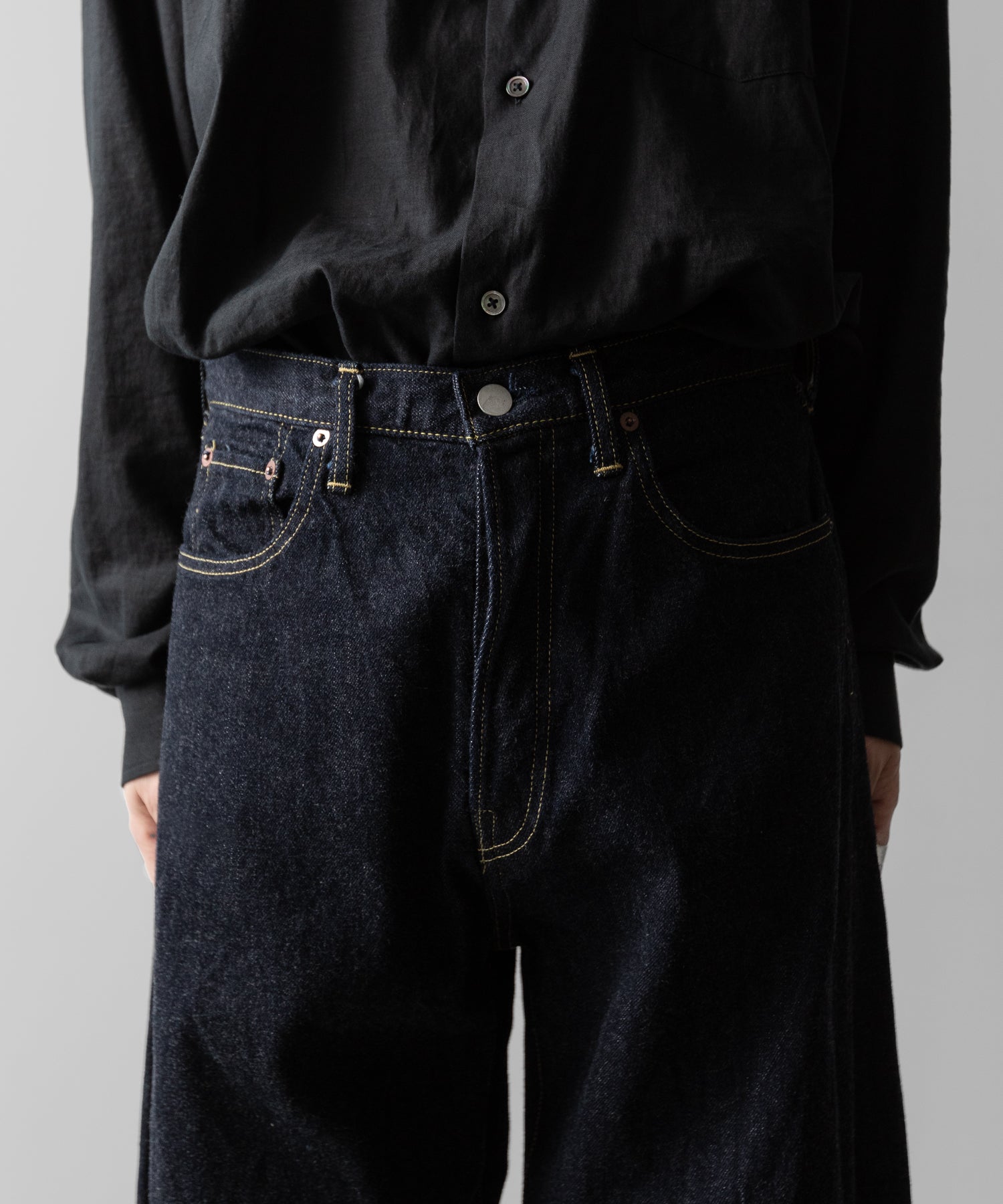 ssstein(シュタイン)のDEFORMATION WIDE ECO DENIM JEANS - INDIGO(ONE WASH)の公式通販サイトsession福岡セレクトショップ