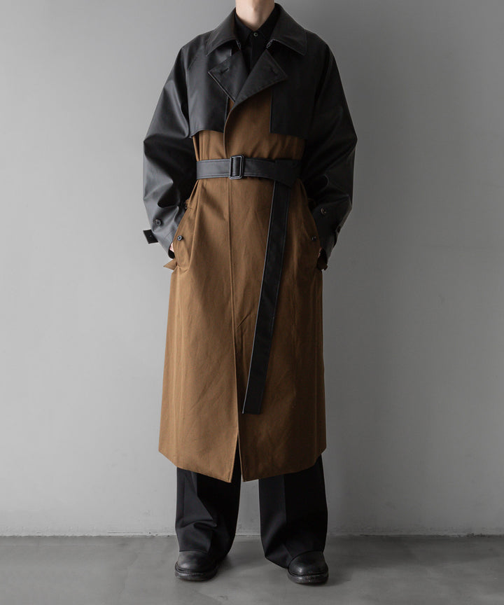 【stein】シュタイン24ss CONTRAST SINGLE BREASTED WIDE LAPELS COAT - CAMEL sessionセッション福岡セレクトショップ 公式通販サイト