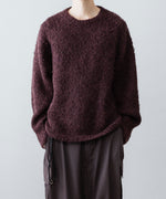 画像をギャラリービューアに読み込む, ANTHEM A アンセムエー MIX FUR MOLE KNIT CREWNECKのDARK CHERRY公式通販サイトsession福岡セレクトショップ
