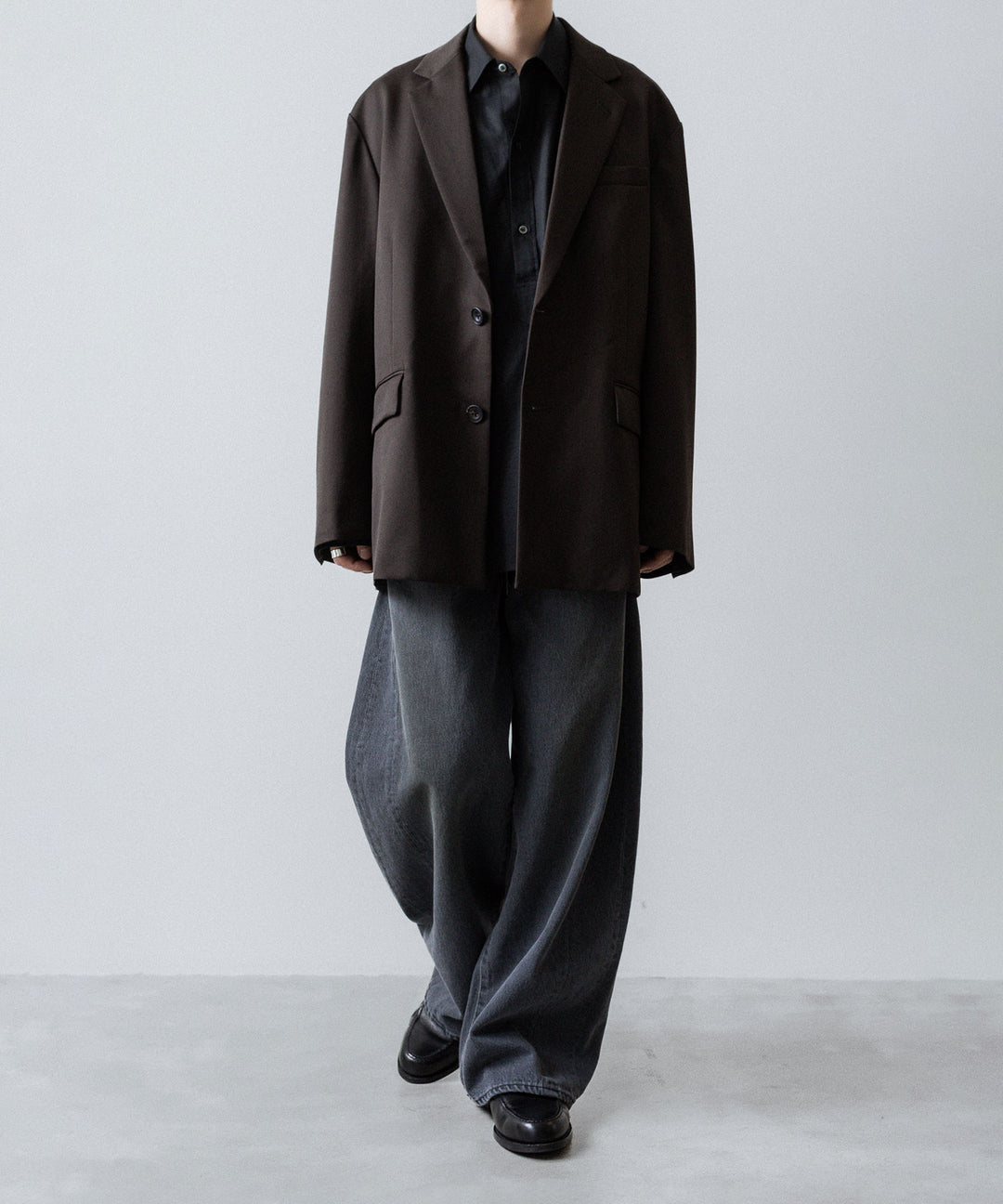 ssstein(シュタイン)のDEFORMATION WIDE DENIM JEANS - GREYの公式通販サイトsession福岡セレクトショップ