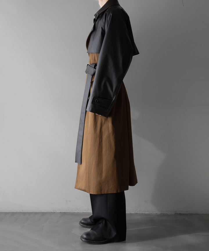 【stein】シュタイン24ss CONTRAST SINGLE BREASTED WIDE LAPELS COAT - CAMEL sessionセッション福岡セレクトショップ 公式通販サイト