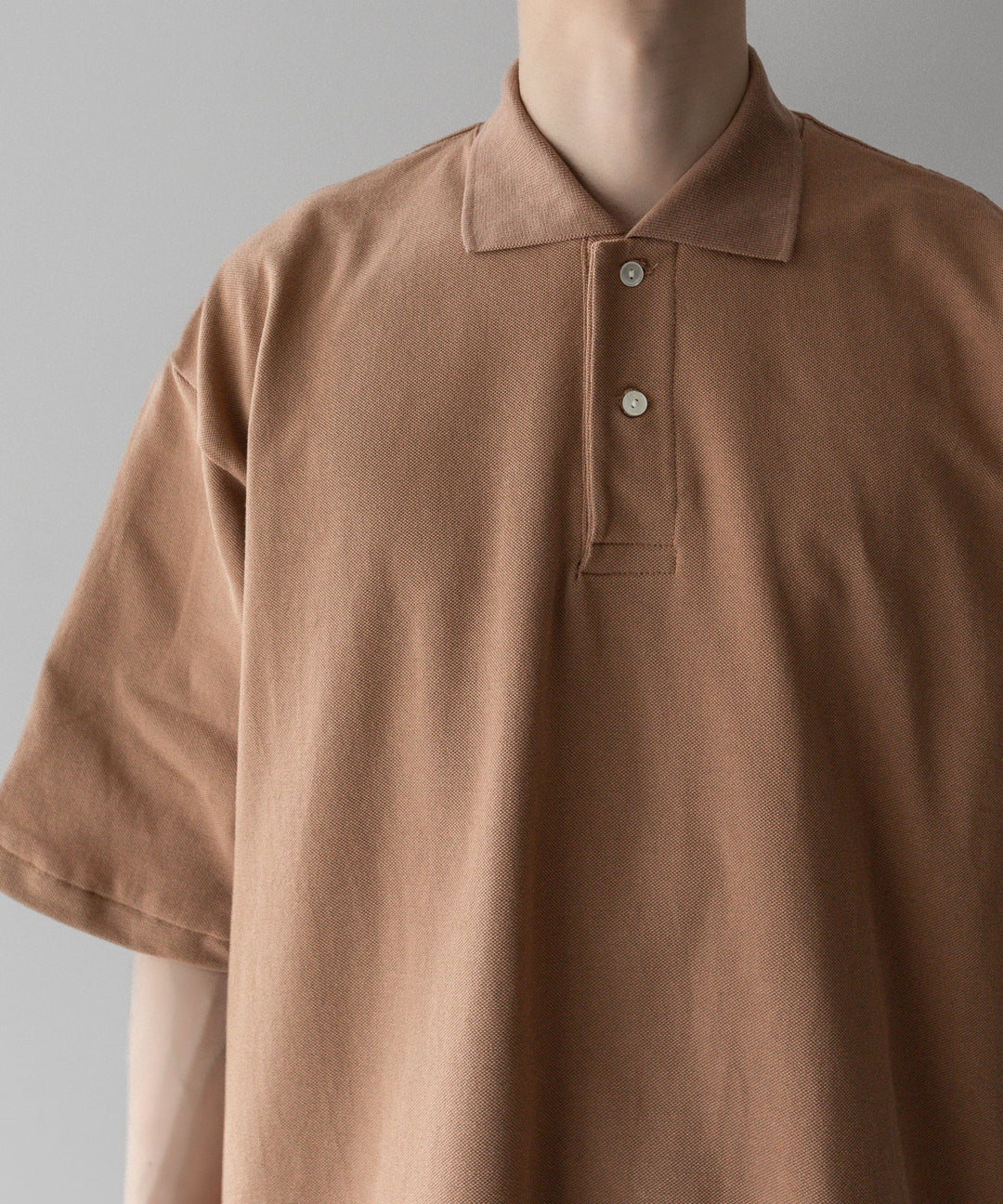 INTÉRIM - インテリムのHYPER BIG TANGIS PIQUE POLO SHIRTのBROWN公式通販サイトsession福岡セレクトショップ