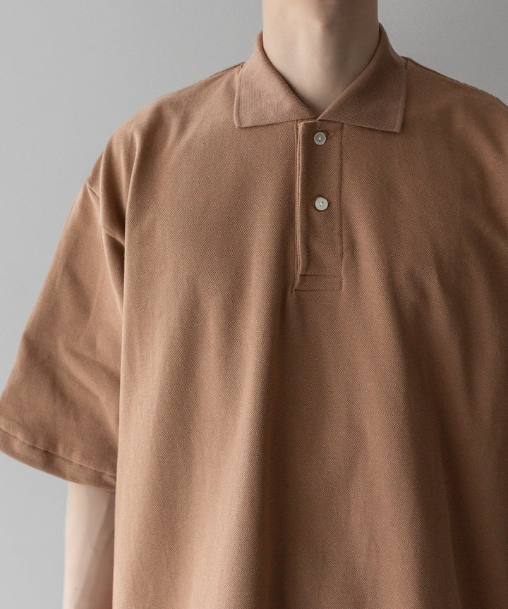 INTÉRIM - インテリムのHYPER BIG TANGIS PIQUE POLO SHIRTのBROWN公式通販サイトsession福岡セレクトショップ