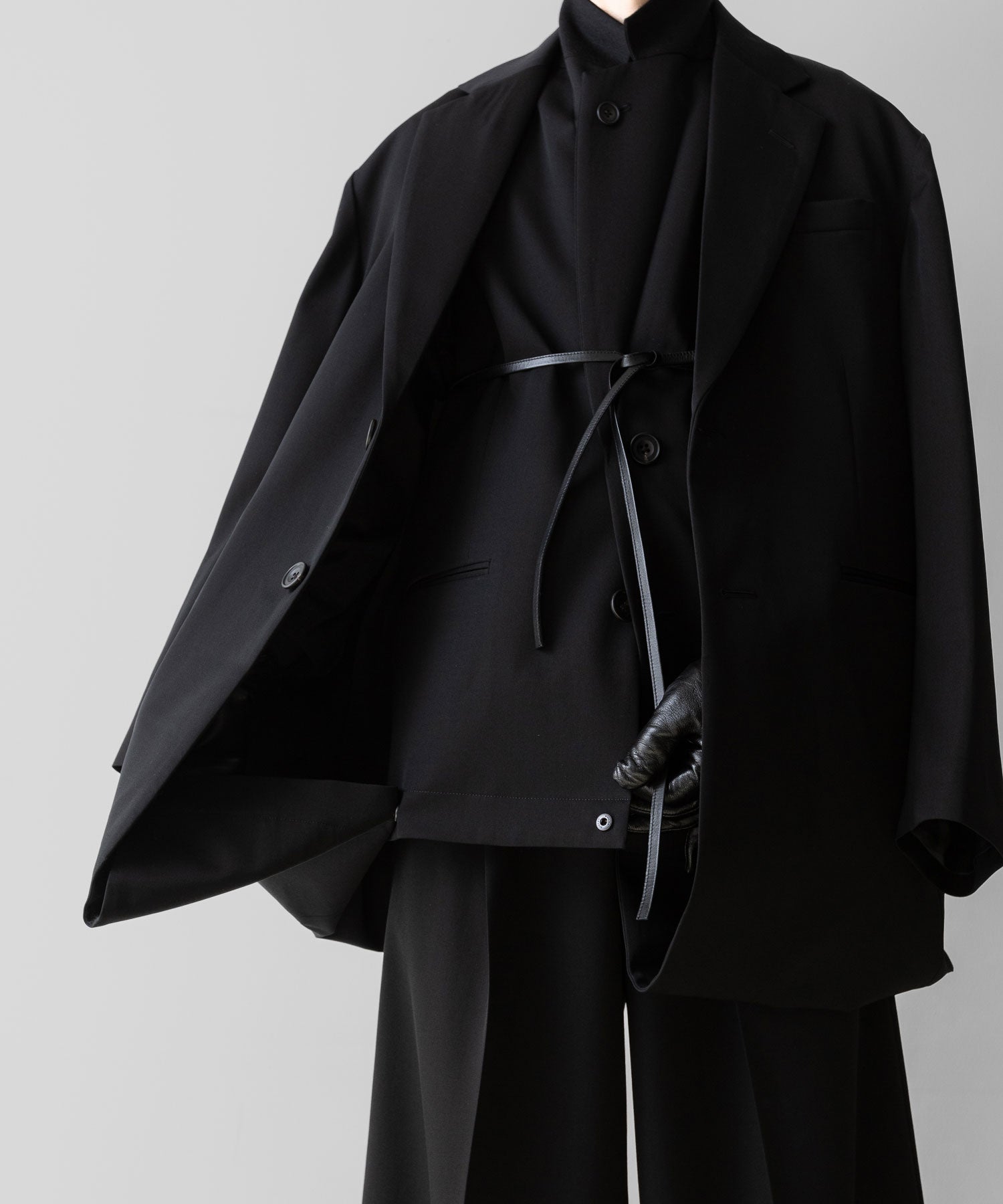 ssstein(シュタイン)のOVERSIZED LAYERED COMBINATION JACKET - BLACKの公式通販サイトsession福岡セレクトショップ