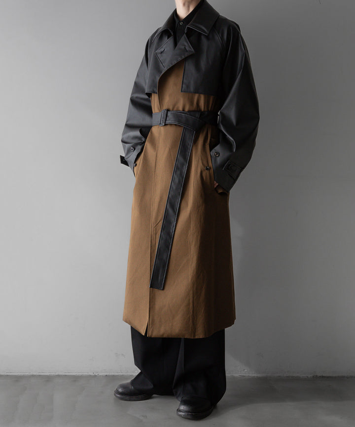【stein】シュタイン24ss CONTRAST SINGLE BREASTED WIDE LAPELS COAT - CAMEL sessionセッション福岡セレクトショップ 公式通販サイト