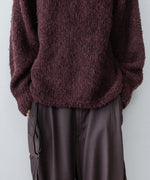 画像をギャラリービューアに読み込む, ANTHEM A アンセムエー MIX FUR MOLE KNIT CREWNECKのDARK CHERRY公式通販サイトsession福岡セレクトショップ
