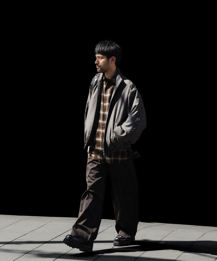ssstein(シュタイン)のEXTRA FINE WOOL SHIRRED LIGHT ZIP JACKET - BROWN GREYの公式通販サイトsession福岡セレクトショップ