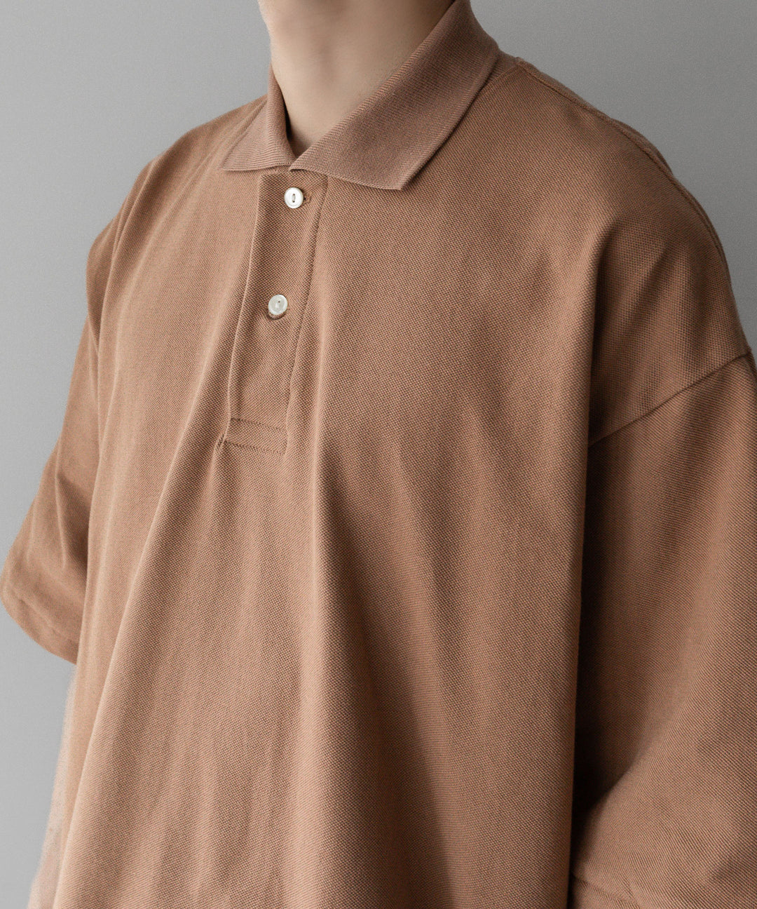 INTÉRIM - インテリムのHYPER BIG TANGIS PIQUE POLO SHIRTのBROWN公式通販サイトsession福岡セレクトショップ