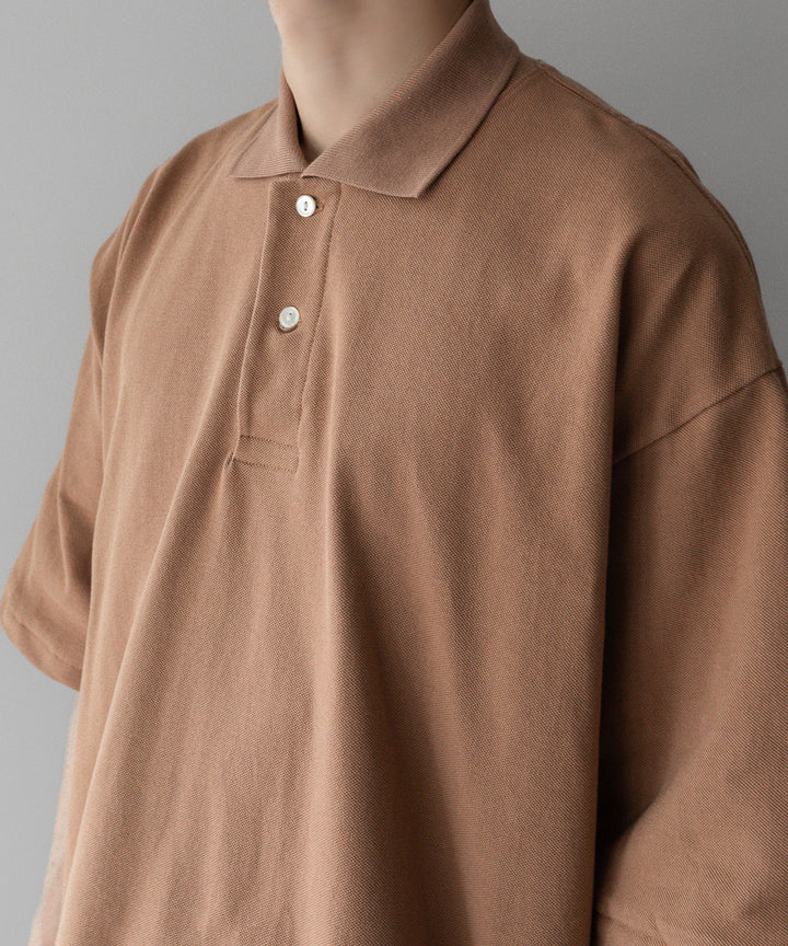 INTÉRIM - インテリムのHYPER BIG TANGIS PIQUE POLO SHIRTのBROWN公式通販サイトsession福岡セレクトショップ