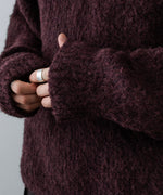 画像をギャラリービューアに読み込む, ANTHEM A アンセムエー MIX FUR MOLE KNIT CREWNECKのDARK CHERRY公式通販サイトsession福岡セレクトショップ

