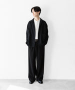 画像をギャラリービューアに読み込む, INTÉRIM - インテリムのSILK NOIL OPEN COLLAR OVER SHIRT JACKETのBLACK公式通販サイトsession福岡セレクトショップ
