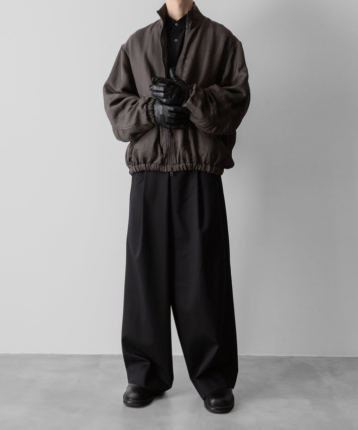 ssstein(シュタイン)のVIS/LI TWILL SHIRRED LIGHT ZIP JACKET - KHAKIの公式通販サイトsession福岡セレクトショップ