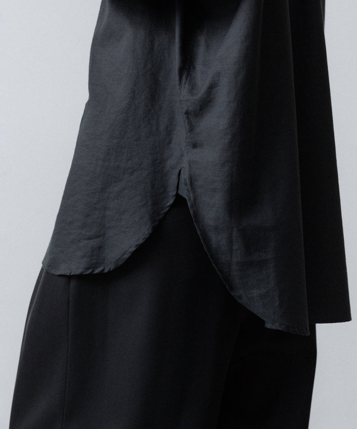 ssstein(シュタイン)のCOTTON/SILK OVERSIZED PULLOVER SHIRT - BLACKの公式通販サイトsession福岡セレクトショップ