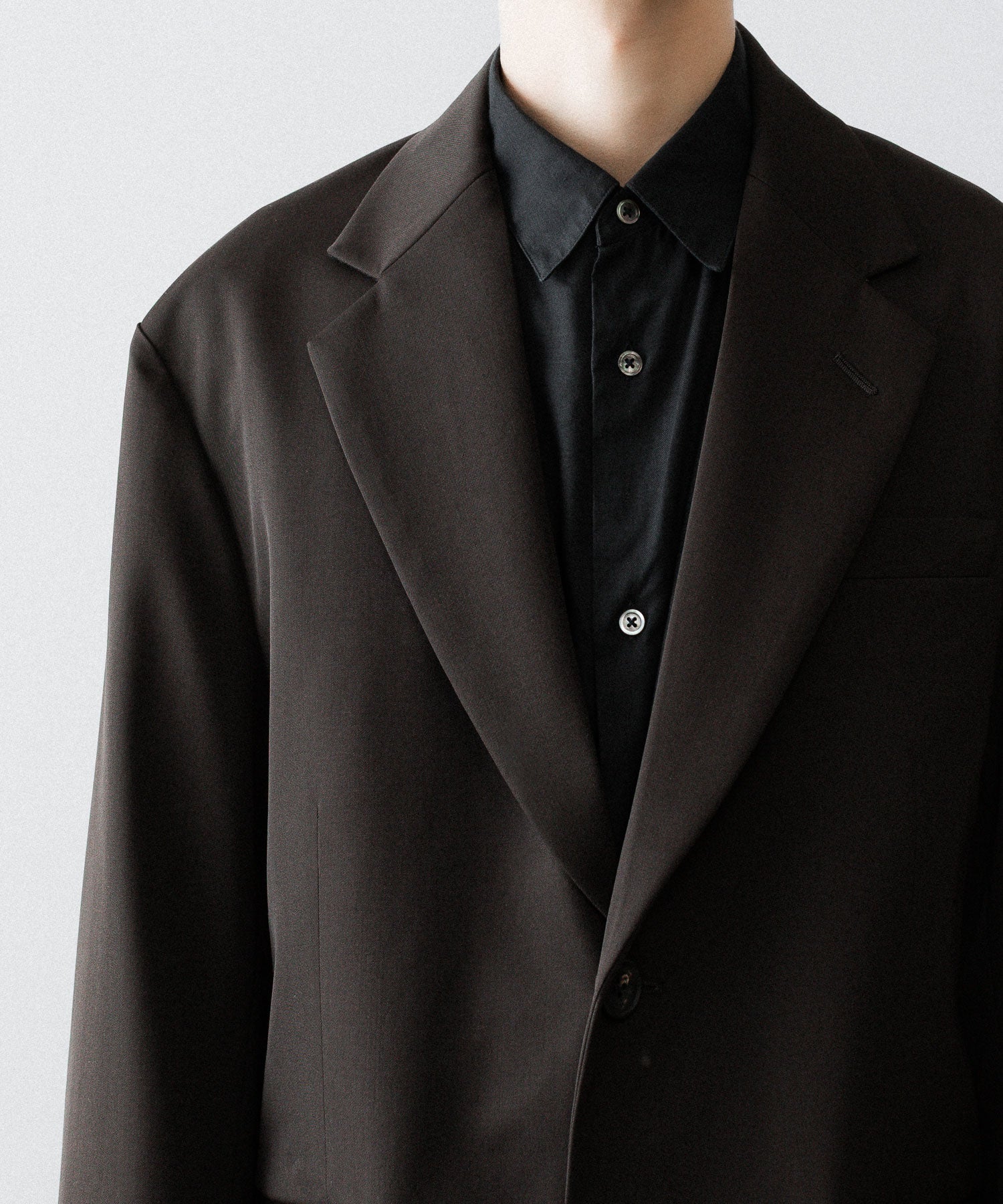 ssstein / シュタイン】OVERSIZED SINGLE BREASTED LONG JACKET - DARK
