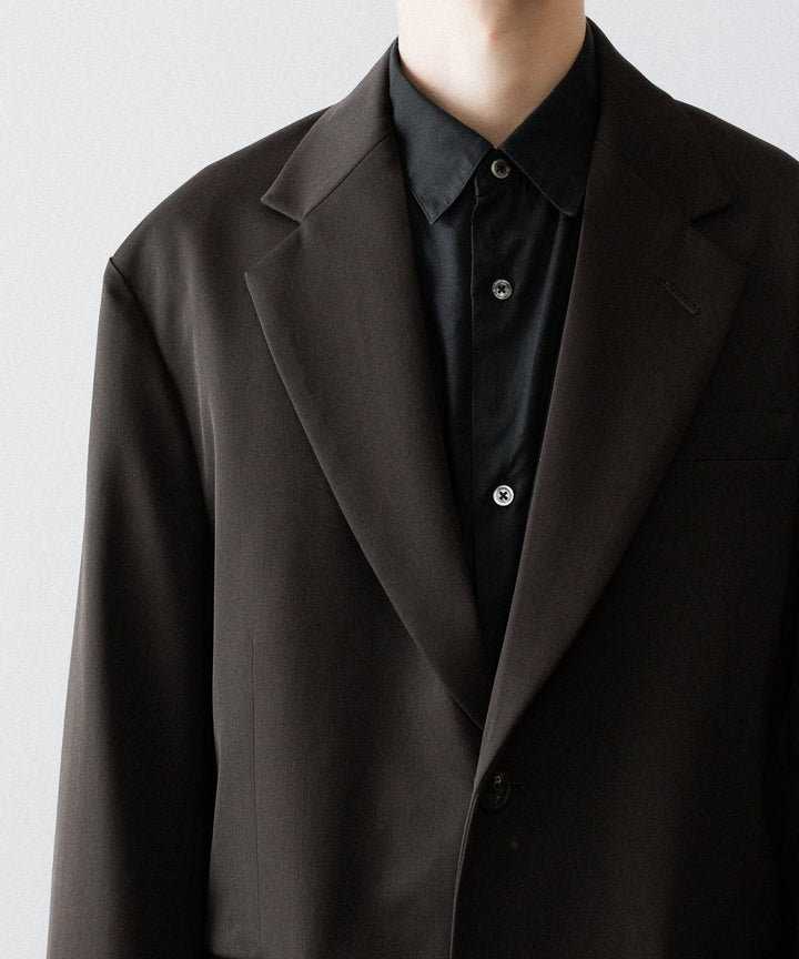 ssstein(シュタイン)のOVERSIZED SINGLE BREASTED LONG JACKET - DARK BROWNの公式通販サイトsession福岡セレクトショップ