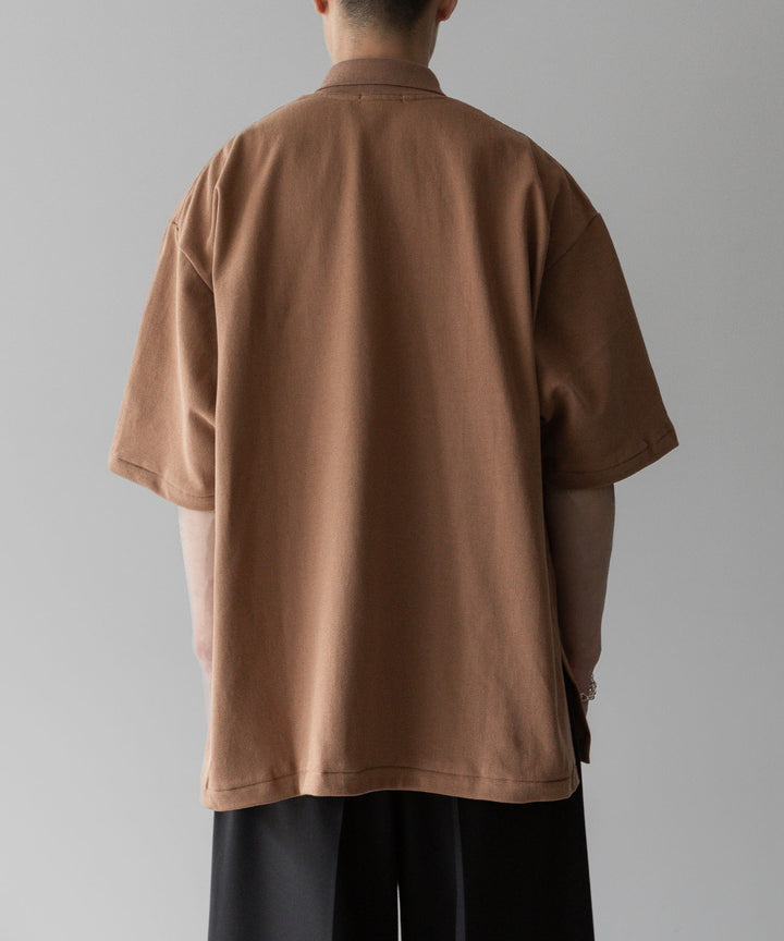 INTÉRIM - インテリムのHYPER BIG TANGIS PIQUE POLO SHIRTのBROWN公式通販サイトsession福岡セレクトショップ