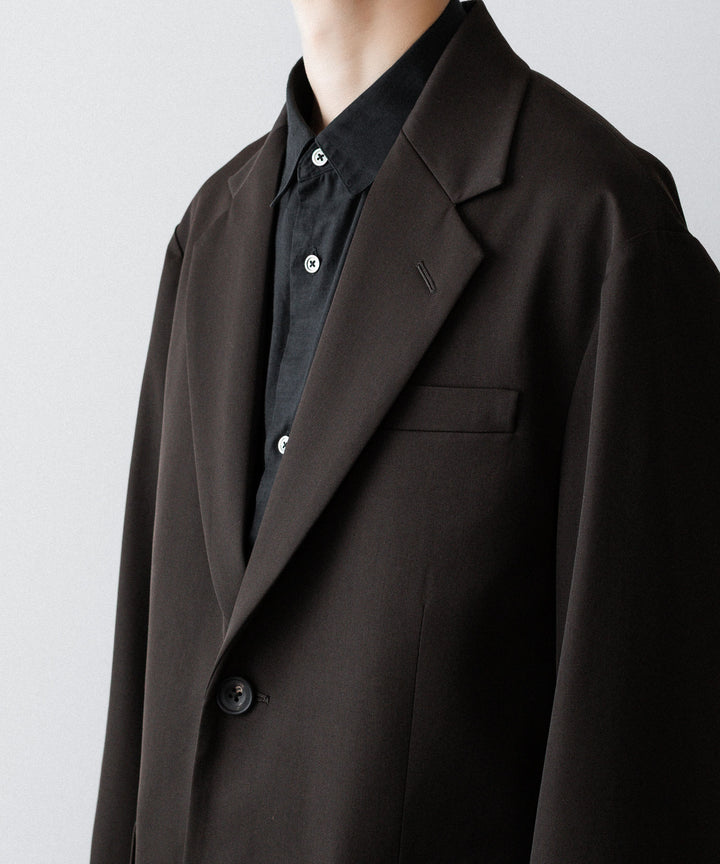ssstein(シュタイン)のOVERSIZED SINGLE BREASTED LONG JACKET - DARK BROWNの公式通販サイトsession福岡セレクトショップ