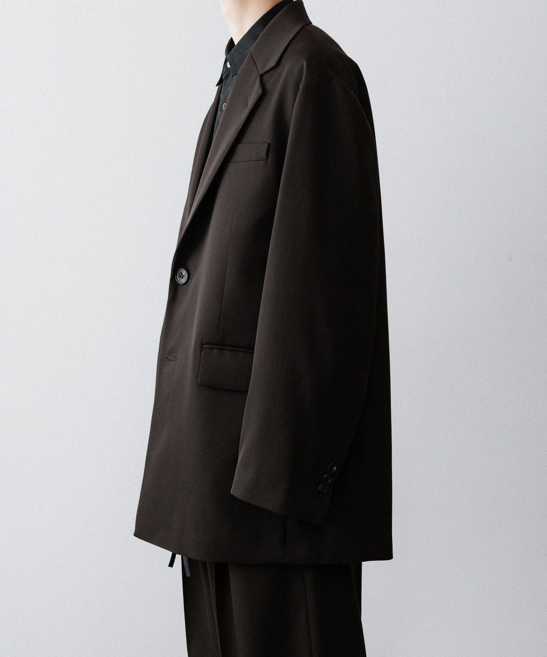 ssstein(シュタイン)のOVERSIZED SINGLE BREASTED LONG JACKET - DARK BROWNの公式通販サイトsession福岡セレクトショップ