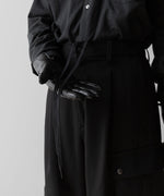 画像をギャラリービューアに読み込む, ssstein(シュタイン)のCARGO POCKET WIDE EASY TROUSERS - BLACKの公式通販サイトsession福岡セレクトショップ

