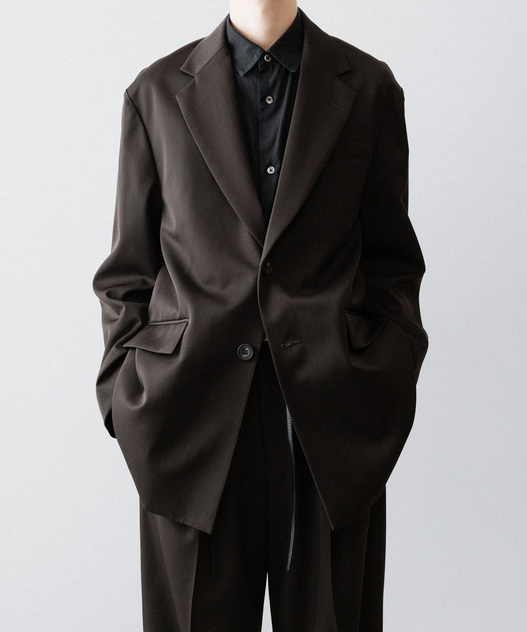ssstein(シュタイン)のOVERSIZED SINGLE BREASTED LONG JACKET - DARK BROWNの公式通販サイトsession福岡セレクトショップ