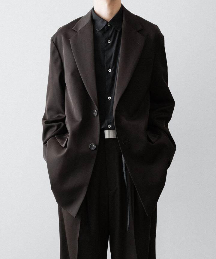 ssstein(シュタイン)のOVERSIZED SINGLE BREASTED LONG JACKET - DARK BROWNの公式通販サイトsession福岡セレクトショップ