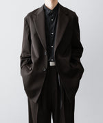 画像をギャラリービューアに読み込む, ssstein(シュタイン)のOVERSIZED SINGLE BREASTED LONG JACKET - DARK BROWNの公式通販サイトsession福岡セレクトショップ
