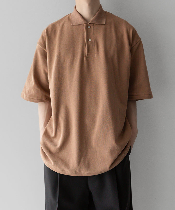 INTÉRIM - インテリムのHYPER BIG TANGIS PIQUE POLO SHIRTのBROWN公式通販サイトsession福岡セレクトショップ