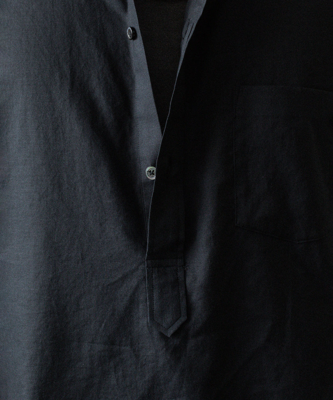 ssstein(シュタイン)のCOTTON/SILK OVERSIZED PULLOVER SHIRT - BLACKの公式通販サイトsession福岡セレクトショップ