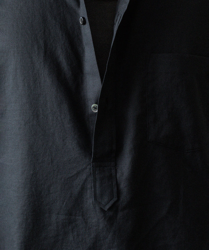 ssstein(シュタイン)のCOTTON/SILK OVERSIZED PULLOVER SHIRT - BLACKの公式通販サイトsession福岡セレクトショップ