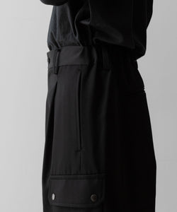 ssstein(シュタイン)のCARGO POCKET WIDE EASY TROUSERS - BLACKの公式通販サイトsession福岡セレクトショップ
