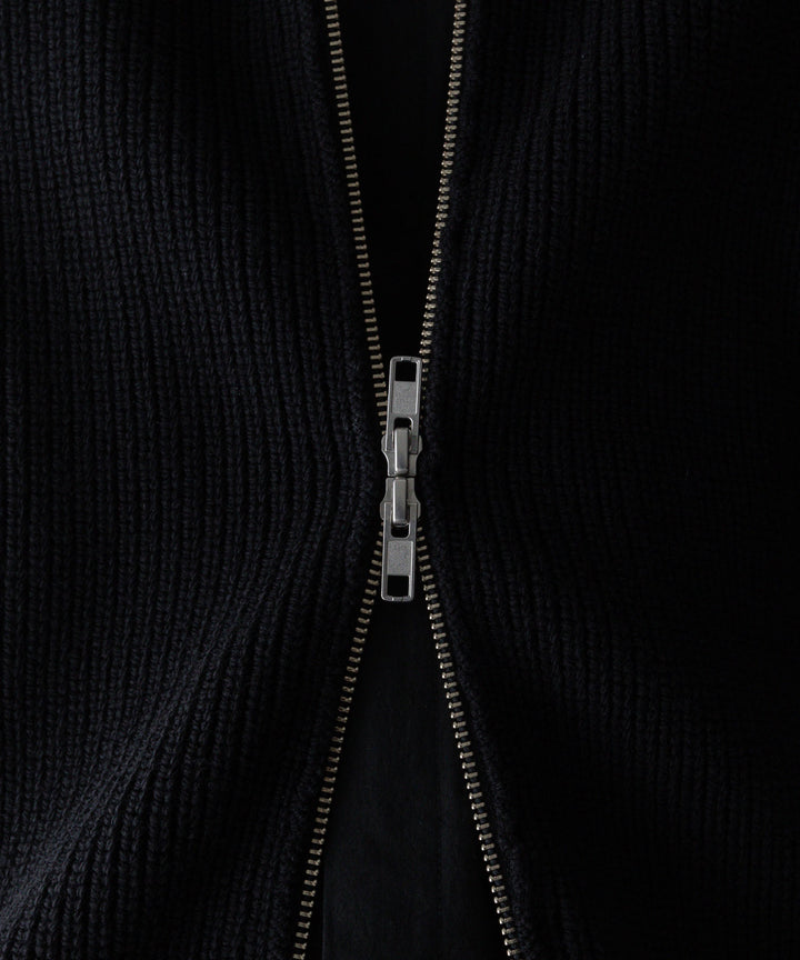 stein(シュタイン)の24SSコレクションOVERSIZED DRIVERS KNIT ZIP JACKETのBLACK sessionセッション福岡セレクトショップ 公式通販サイト