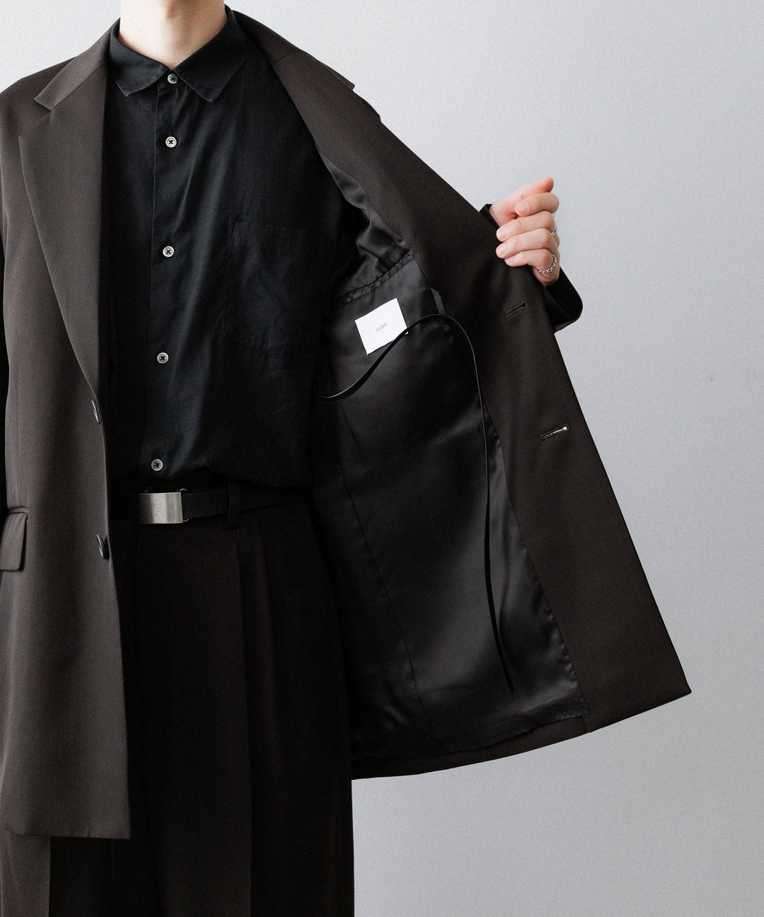ssstein(シュタイン)のOVERSIZED SINGLE BREASTED LONG JACKET - DARK BROWNの公式通販サイトsession福岡セレクトショップ