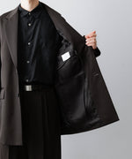 画像をギャラリービューアに読み込む, ssstein(シュタイン)のOVERSIZED SINGLE BREASTED LONG JACKET - DARK BROWNの公式通販サイトsession福岡セレクトショップ
