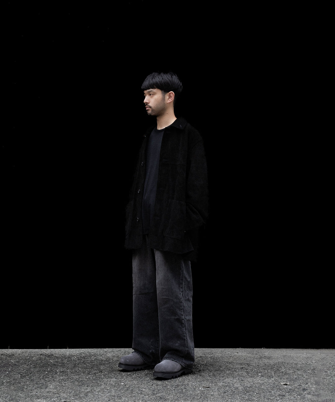 【 SINE &amp; COSINE 】HANNES / MULE VIBRAM TWEETY - SUEDE DARK GREY