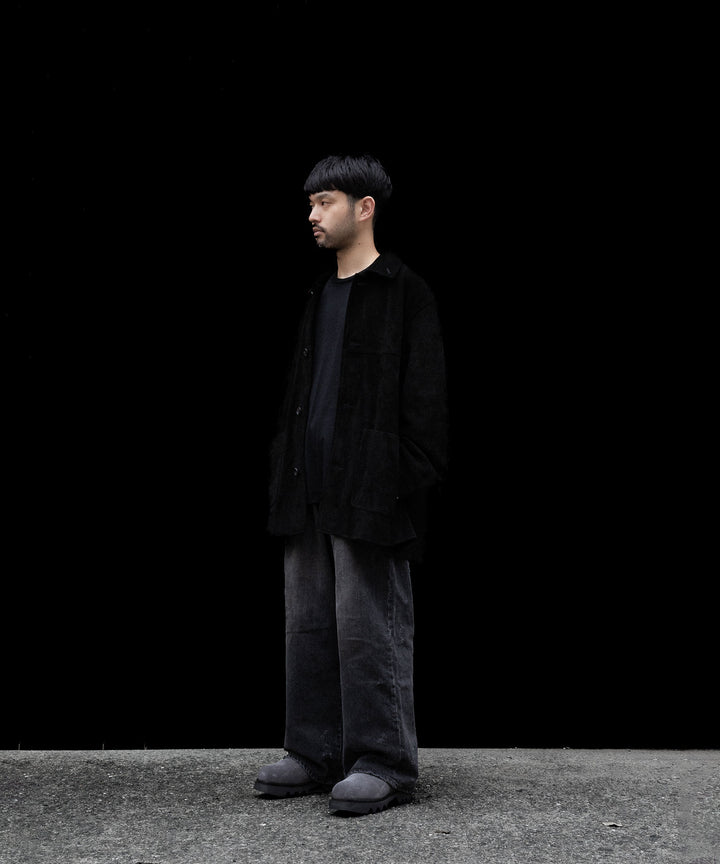 【 SINE &amp; COSINE 】HANNES / MULE VIBRAM TWEETY - SUEDE DARK GREY
