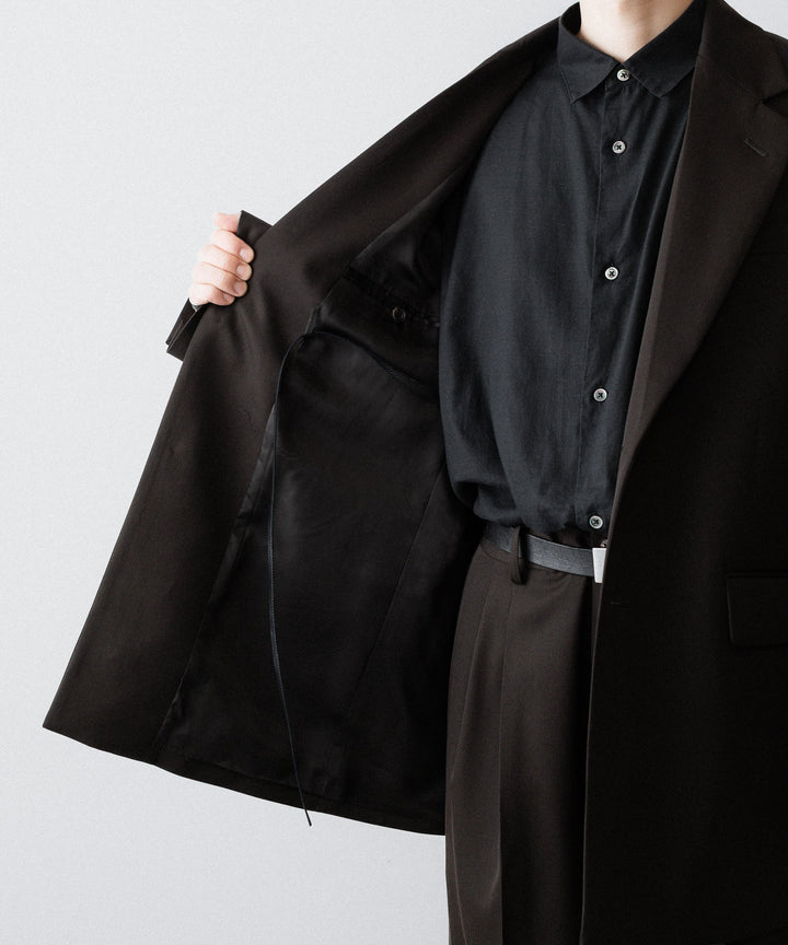 ssstein(シュタイン)のOVERSIZED SINGLE BREASTED LONG JACKET - DARK BROWNの公式通販サイトsession福岡セレクトショップ