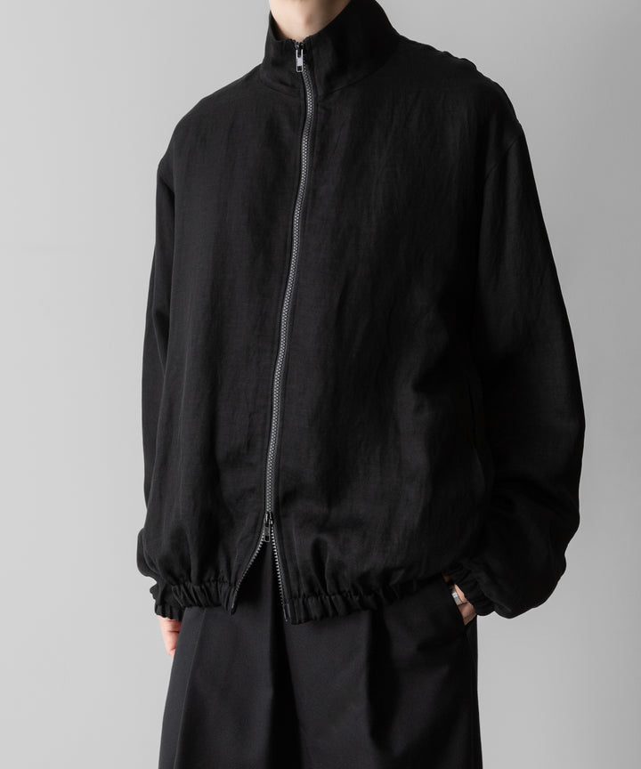 ssstein(シュタイン)のVIS/LI TWILL SHIRRED LIGHT ZIP JACKET - BLACKの公式通販サイトsession福岡セレクトショップ