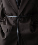 画像をギャラリービューアに読み込む, ssstein(シュタイン)のOVERSIZED SINGLE BREASTED LONG JACKET - DARK BROWNの公式通販サイトsession福岡セレクトショップ
