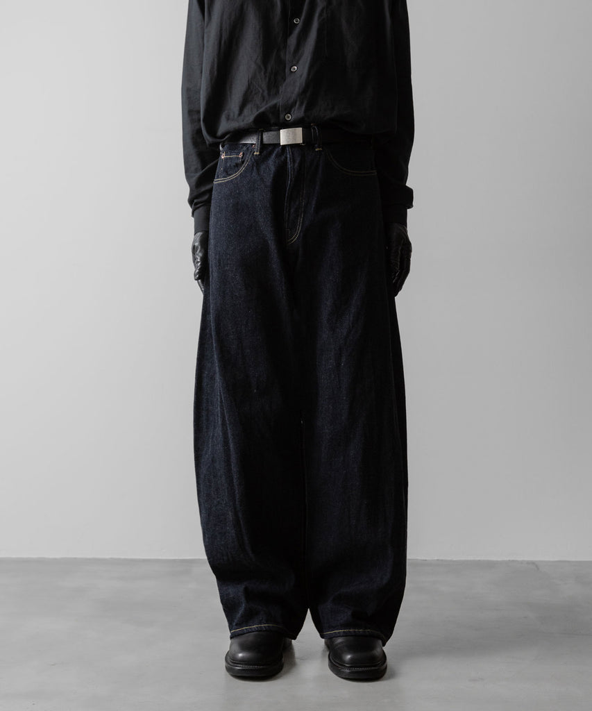 ssstein / シュタイン】DEFORMATION WIDE ECO DENIM JEANS - INDIGO