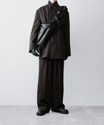 画像をギャラリービューアに読み込む, ssstein(シュタイン)のOVERSIZED SINGLE BREASTED LONG JACKET - DARK BROWNの公式通販サイトsession福岡セレクトショップ
