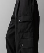 画像をギャラリービューアに読み込む, ssstein(シュタイン)のCARGO POCKET WIDE EASY TROUSERS - BLACKの公式通販サイトsession福岡セレクトショップ

