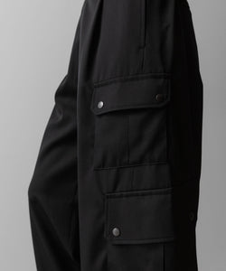 ssstein(シュタイン)のCARGO POCKET WIDE EASY TROUSERS - BLACKの公式通販サイトsession福岡セレクトショップ
