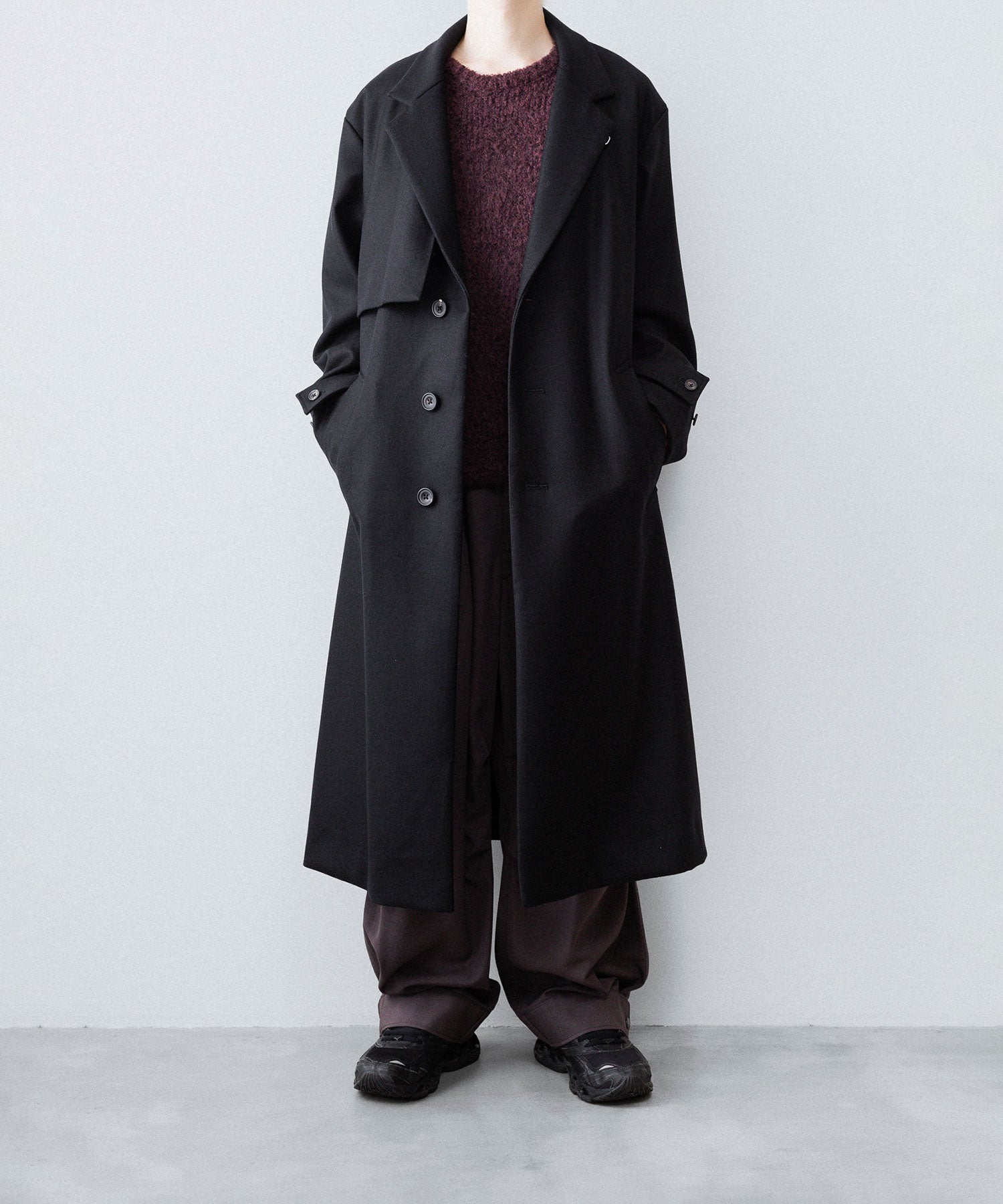ANTHEM A アンセムエー MIX FUR MOLE KNIT CREWNECKのDARK CHERRY公式通販サイトsession福岡セレクトショップ